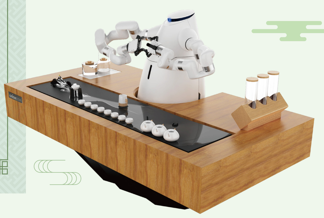 หุ่นยนต์ชงกาแฟ Robot Pour Over Coffee Maker Humanoid หุ่นยนต์ชงชา 2 แขน 200กก