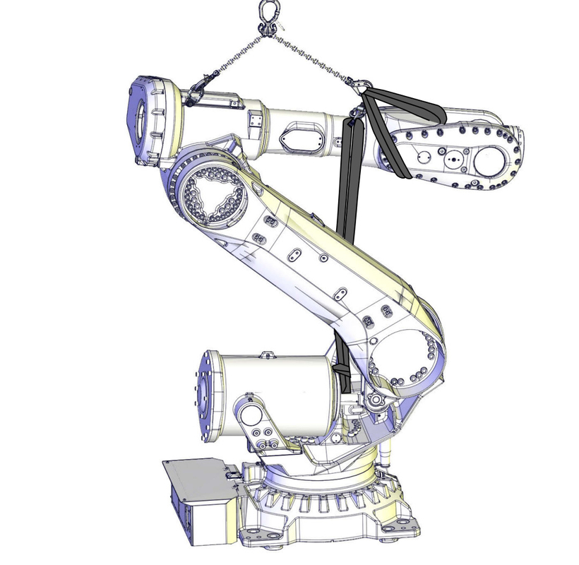 ABB IRB 6700 แขนหุ่นยนต์ขนาดเล็กน้ำหนักบรรทุก 300 กก. จับวัตถุหนัก 2.7 ม. ช่วง