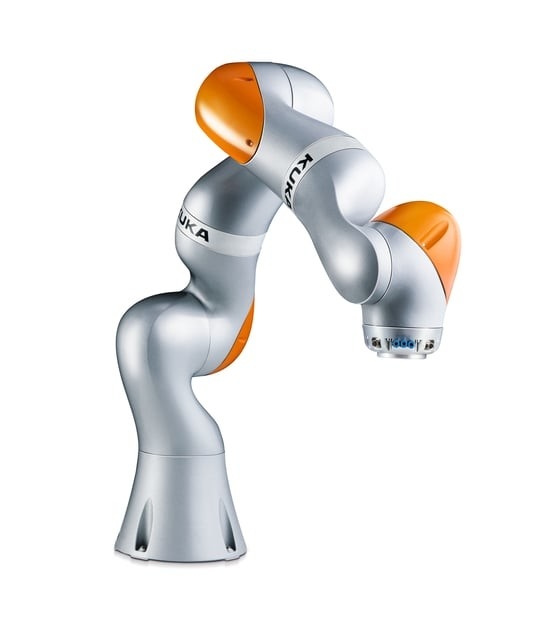 แขนหุ่นยนต์ 7 แกน Cnc 7 Dof Kuka LBR Iiwa 7 R800 CR การจัดการการติดตั้ง การซ้อน