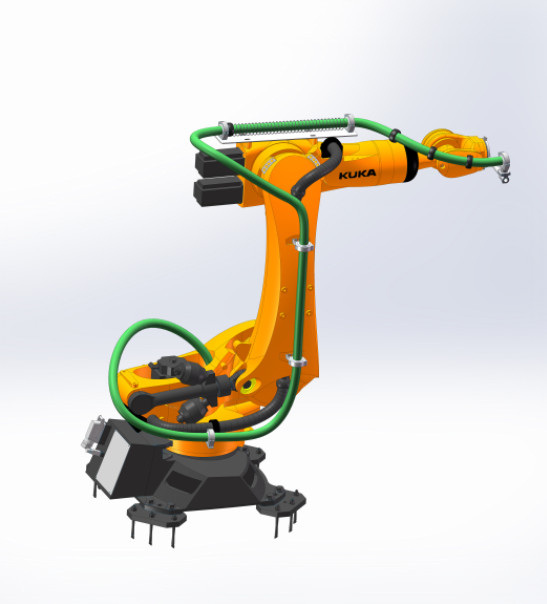 ส่วนประกอบ DPS Robotic Dress Pack แบบปิด - พร้อมระบบโครงสร้างยืดไสลด์สปริง