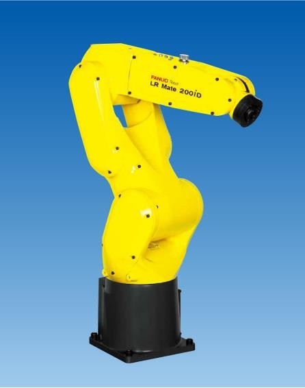 Fanuc แขนหุ่นยนต์ขนาดเล็ก 6 แกน Fanuc LR MATE 200iD/7H โหลด 7KG ส่วนต่อแขน 717 มม.