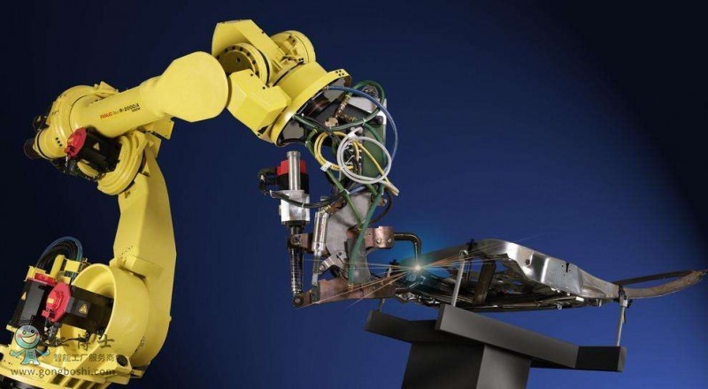 Fanuc Robotic Arm การเขียนโปรแกรมแบบยาวสำหรับการติดตั้งแบบยกระดับการเชื่อมจุดซ้อน