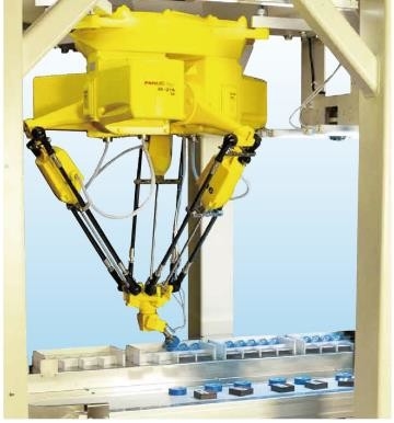 Parallel Robot Arm 4 dof การประกอบแขนหุ่นยนต์ Fanuc Fist Radius 800mm Logistics Handling