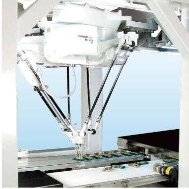 Parallel Robot Arm 4 dof การประกอบแขนหุ่นยนต์ Fanuc Fist Radius 800mm Logistics Handling
