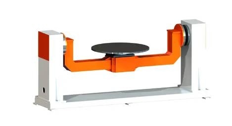 Biaxial Abb Welding Robot Positioner Turntable 1200x1200 380v 50-60hz แกนโหลด 100-1000kg