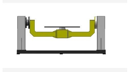 Biaxial Abb Welding Robot Positioner Turntable 1200x1200 380v 50-60hz แกนโหลด 100-1000kg
