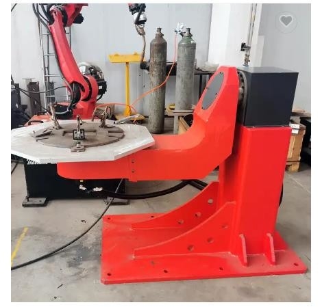 FANUC เครื่องกำหนดตำแหน่งหุ่นยนต์แกนคู่ L Type Arc Welding Robotic Positioner 300KG 450mm