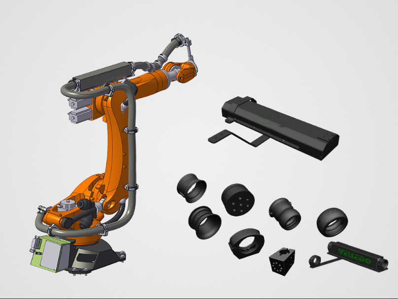 แพ็คชุดเครื่องแต่งกายหุ่นยนต์ไนลอน / โลหะ / ยางสําหรับหุ่นยนต์ Hyunda / ABB / FANUC / KUKA
